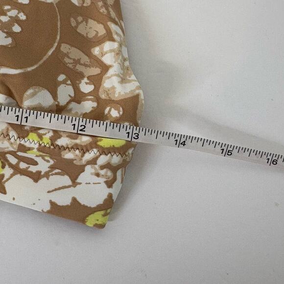 NWT Aerie Women’s Size M Crossover Triangle Sun Dye Print Bikini Top‎ Tan/Brown - Picture 5 of 7